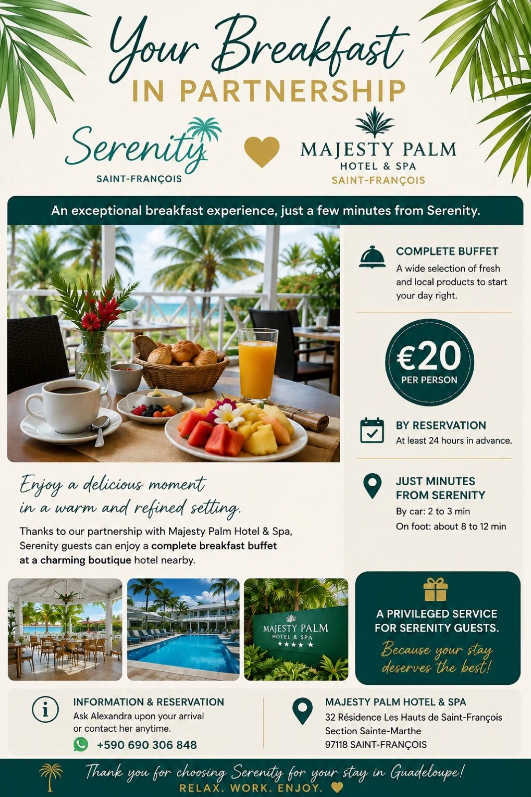 Serenity × Majesty Palm